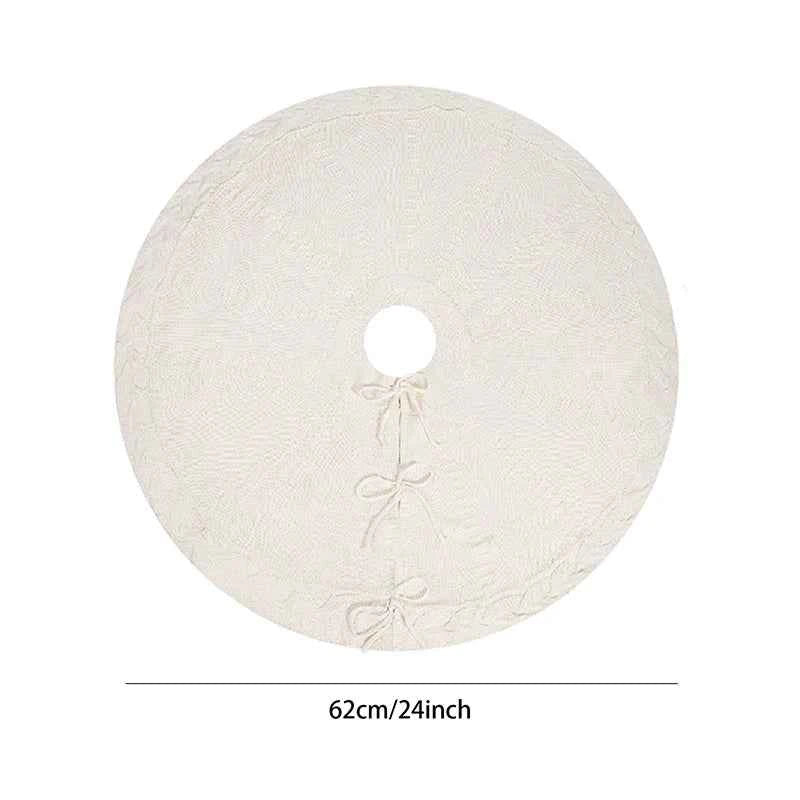 62cm Christmas Cable Knit Tree Skirt / Mat