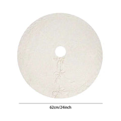 62cm Christmas Cable Knit Tree Skirt / Mat