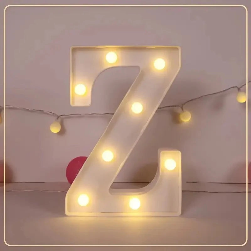 LED Letter & Number Light – Battery -Weddings & Parties - Muselune
