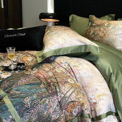 Egyptian Cotton Luxury Bedding 1000TC – Floral Digital Print Set - Muselune