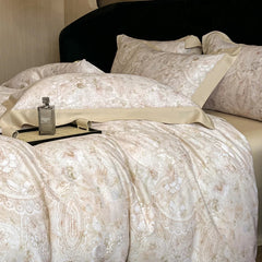 Luxury Fiber Soft Silky Duvet Flowers and Plants Bedding Set - Muselune