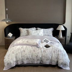 Luxury Fiber Soft Silky Duvet Flowers and Plants Bedding Set - Muselune
