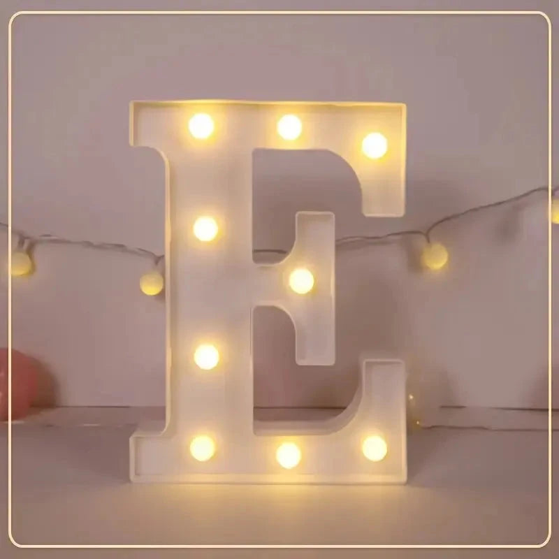 LED Letter & Number Light – Battery -Weddings & Parties - Muselune