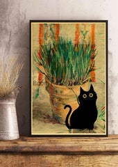 Cute Digital Cats Poster – Funny DIY Cartoon Wall Art - Muselune