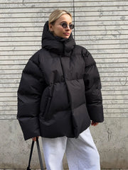 Talenza Cotton Loose Parka Retro Bakery Jacket Muselune