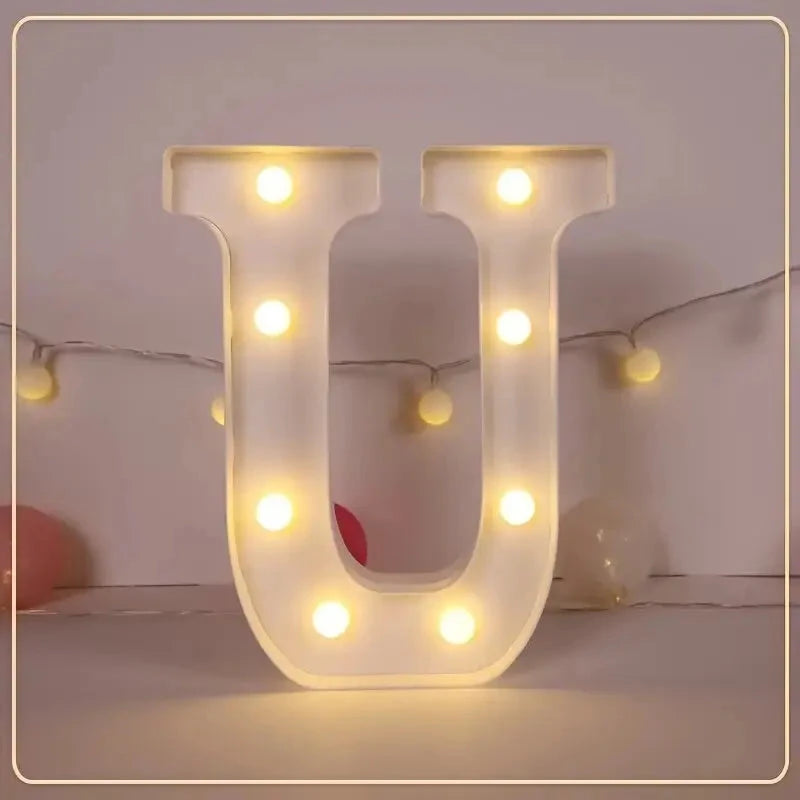 LED Letter & Number Light – Battery -Weddings & Parties - Muselune