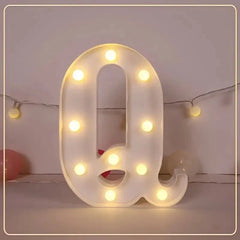 LED Letter & Number Light – Battery -Weddings & Parties - Muselune