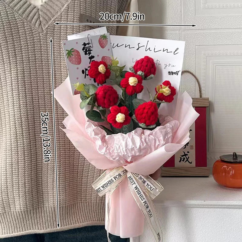 Bouquet Gift Knitted Flower Décor Soft Toys Muselune