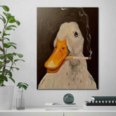 Creative Smoking Duck Canvas – Fun & Playful Wall Art - Muselune