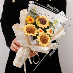 Bouquet Gift Knitted Flower Décor Soft Toys Muselune