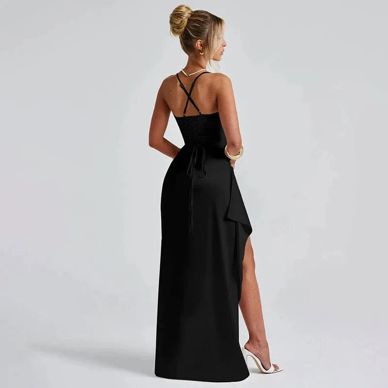 Mozision Sexy -Backless Dresses - Muselune
