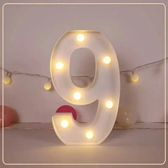 LED Letter & Number Light – Battery -Weddings & Parties - Muselune