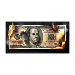Art One Hundred Dollar Bills Canvas Paintings Modern Abstract Graffiti Money Poster Picture for Living Room Wall Decor Cuadros - Muselune