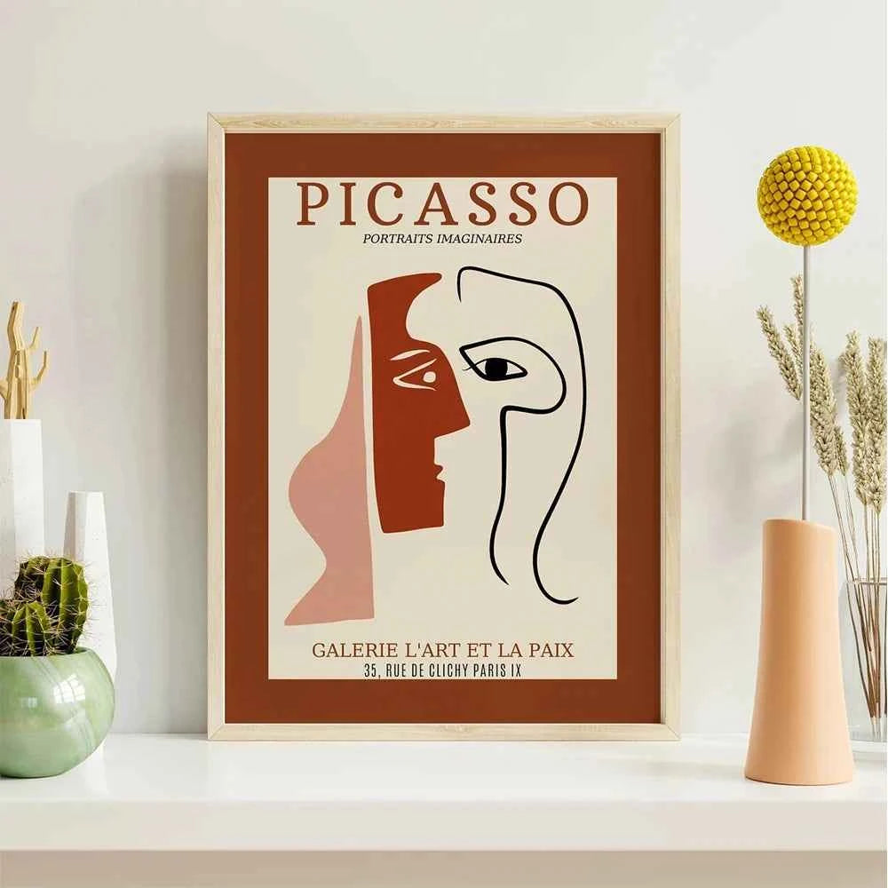 Trendy Gallery Wall Exhibition Matisse Picasso Museum Bauhaus Wall Art Canvas Painting Posters For Living Room Home Decor - Muselune