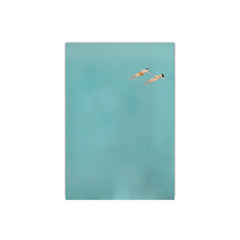 Summer Ocean Swimming Canvas – Modern Minimalist Wall Art - Muselune