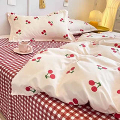 Cute Orange Cherry Cover Set | Soft & Cozy Bedding Kit - Muselune