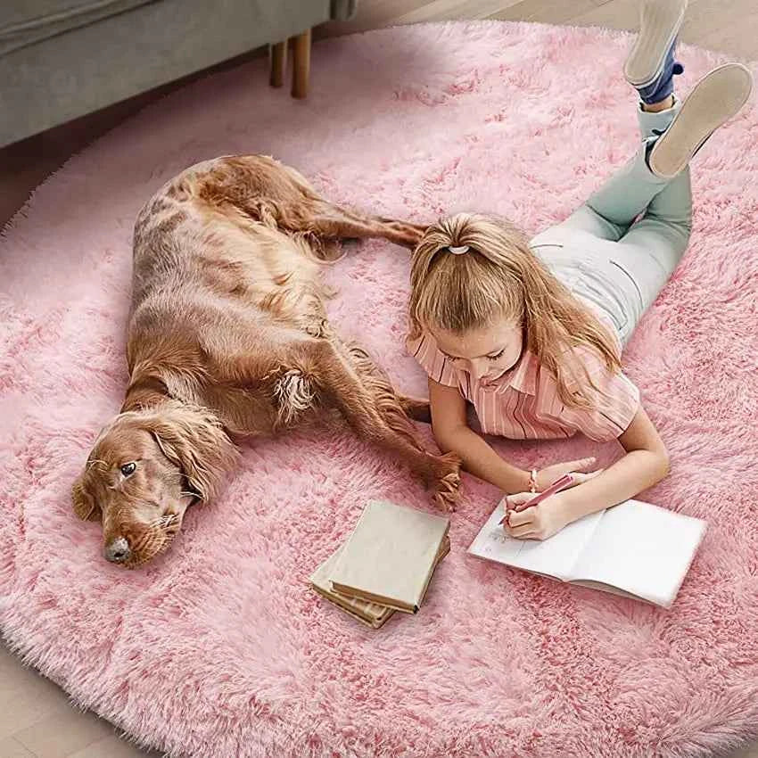 Round Soft Plush Rug - Fluffy, Cozy & Stylish - Muselune