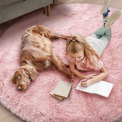 Round Soft Plush Rug - Fluffy, Cozy & Stylish - Muselune