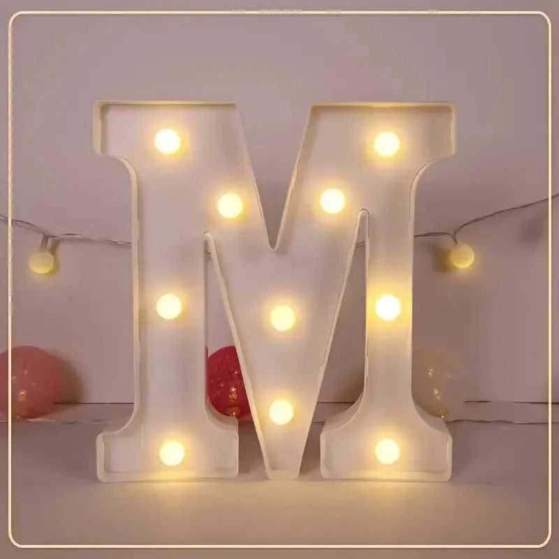 LED Letter & Number Light – Battery -Weddings & Parties - Muselune