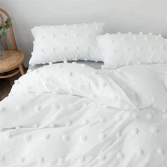 Luxury Bedding Set – Tufted Double Duvet Cover with Furbal - Muselune