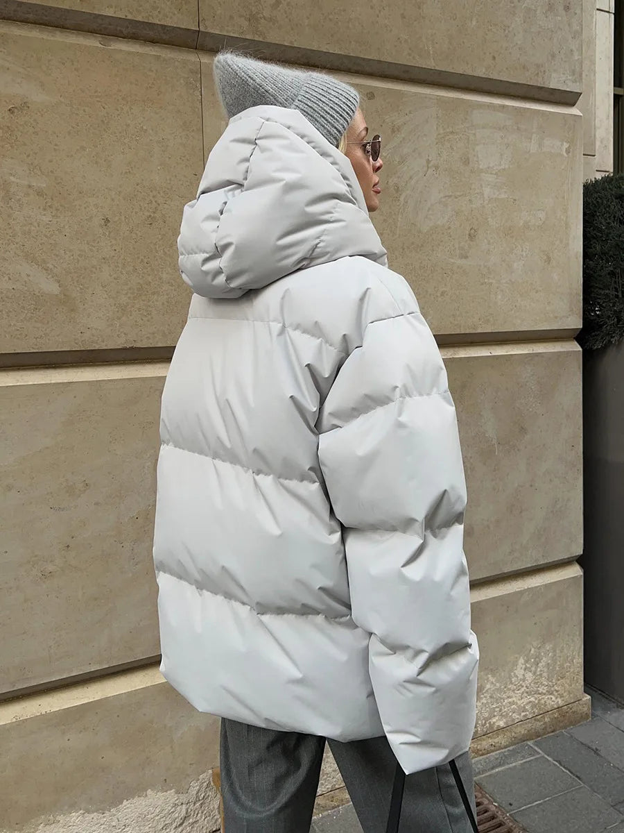 Talenza Cotton Loose Parka Retro Bakery Jacket Muselune