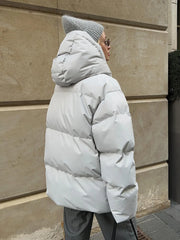 Talenza Cotton Loose Parka Retro Bakery Jacket Muselune