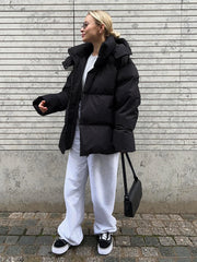 Talenza Cotton Loose Parka Retro Bakery Jacket Muselune