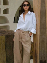 Vintage Linen Shirt – Long Sleeve & Timeless Style