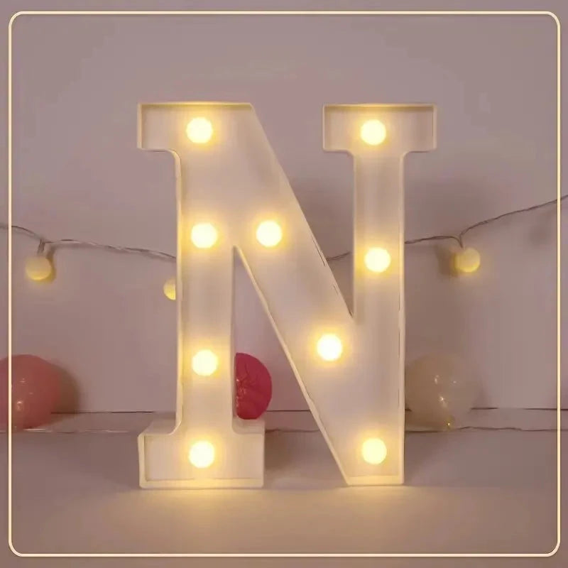 LED Letter & Number Light – Battery -Weddings & Parties - Muselune