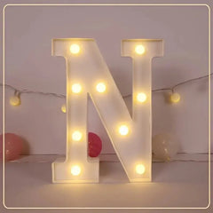 LED Letter & Number Light – Battery -Weddings & Parties - Muselune