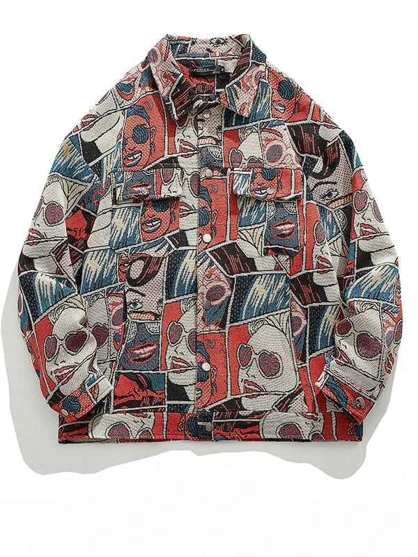 Spring Denim Jacket – Bold Rose Design