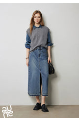Autumn New Twisted Sleeveless V Neck Pullover Sweater Tops - Muselune