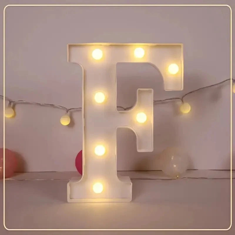 LED Letter & Number Light – Battery -Weddings & Parties - Muselune