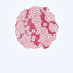 Nordic 3D Lawn Green Pink Irregular Moss Tufted Rug Muselune