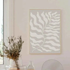 Mid-Century Beige Gallery Canvas – Matisse & Picasso Exhibition Art - Muselune