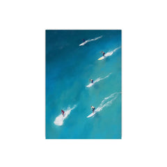 Summer Ocean Swimming Canvas – Modern Minimalist Wall Art - Muselune