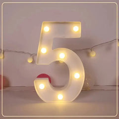 LED Letter & Number Light – Battery -Weddings & Parties - Muselune