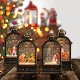 Christmas Musical Snow Globe Lantern for Christmas Decoration Lamp Muselune