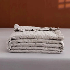 Cotton Pet-Friendly Bedspread with Ruffle Quilting for Cozy Comfort - Muselune
