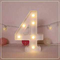 LED Letter & Number Light – Battery -Weddings & Parties - Muselune