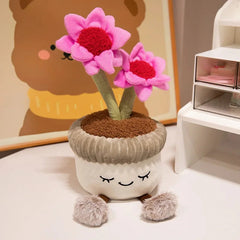 Plush Cactus & Sunflower – Cute Kawaii Blooming Soft Toy Gift - Muselune