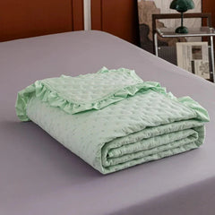 Cotton Pet-Friendly Bedspread with Ruffle Quilting for Cozy Comfort - Muselune