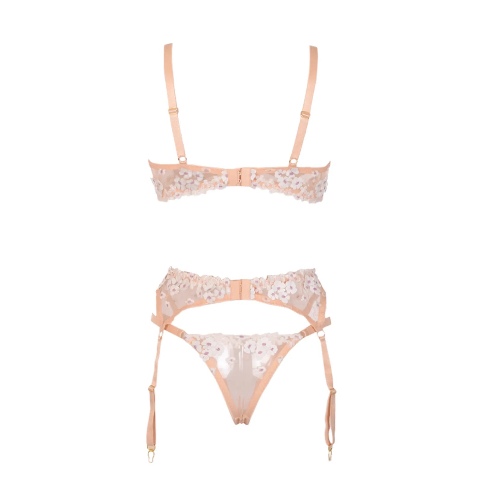 Elegant Lace Embroidery – Sexy Lingerie Outfit /Sleepwear - Muselune