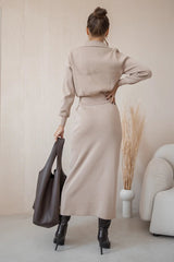Elegant Vintage Knitted Skirt Set - Muselune