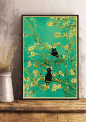 Cute Digital Cats Poster – Funny DIY Cartoon Wall Art - Muselune