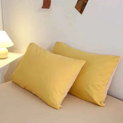 Mustard Yellow Cotton Comforter Set - Soft Cotton Quilt & Luxury Bedding - Muselune