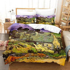 Van Gogh Bedding Set 3D Retro Classic Muselune