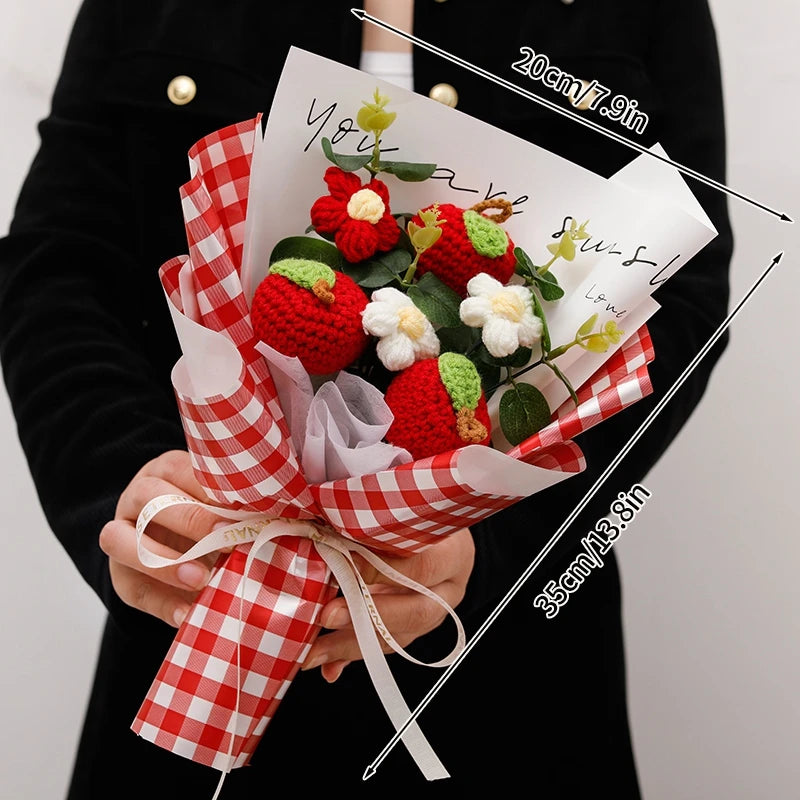 Bouquet Gift Knitted Flower Décor Soft Toys Muselune
