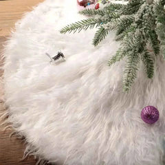 Christmas Tree Skirts White Plush Mat 78/90/122cm