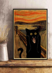 Cute Digital Cats Poster – Funny DIY Cartoon Wall Art - Muselune